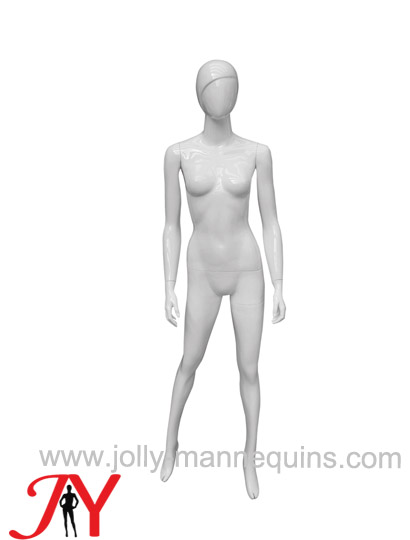 Jolly mannequins white color abstract female mannequin wide open legs JY-KN1